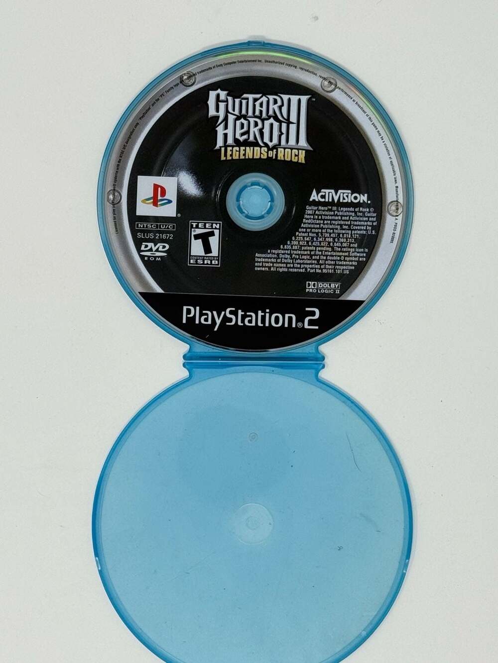 Guitar Hero III: Legends of Rock - PlayStation 2 Game Disc
